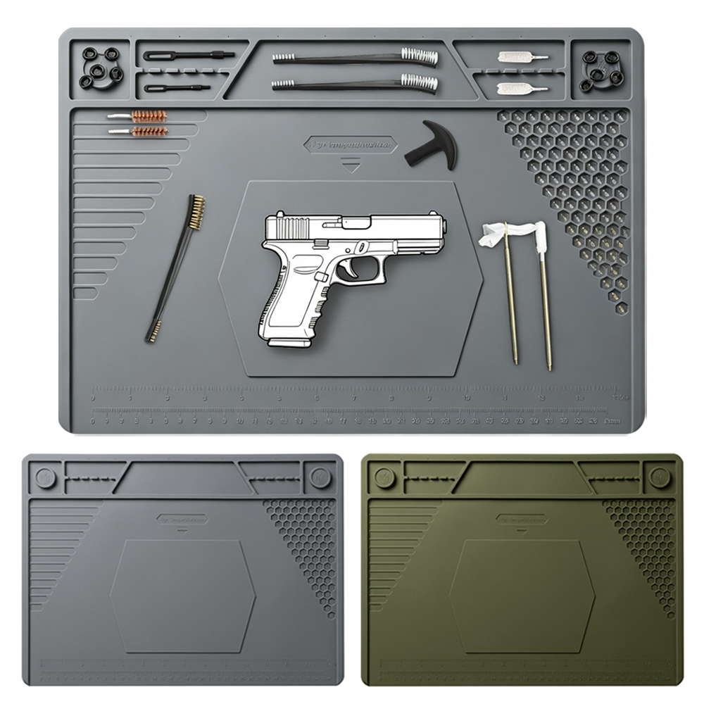 Magnetic Parts Tray - Tactische Wapenreinigingsmat Pistool Reparatiemat Magnetische Geweerreinigingswerkbankmat