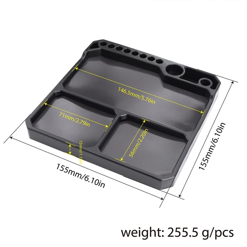 BEDW-Voor 1/18 1/24 1/10 RC Au - Magnetic Parts Tray recensie en prijs